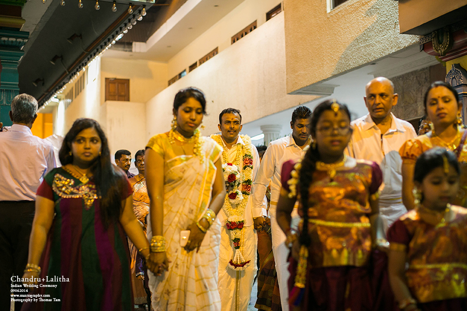 Groom march in